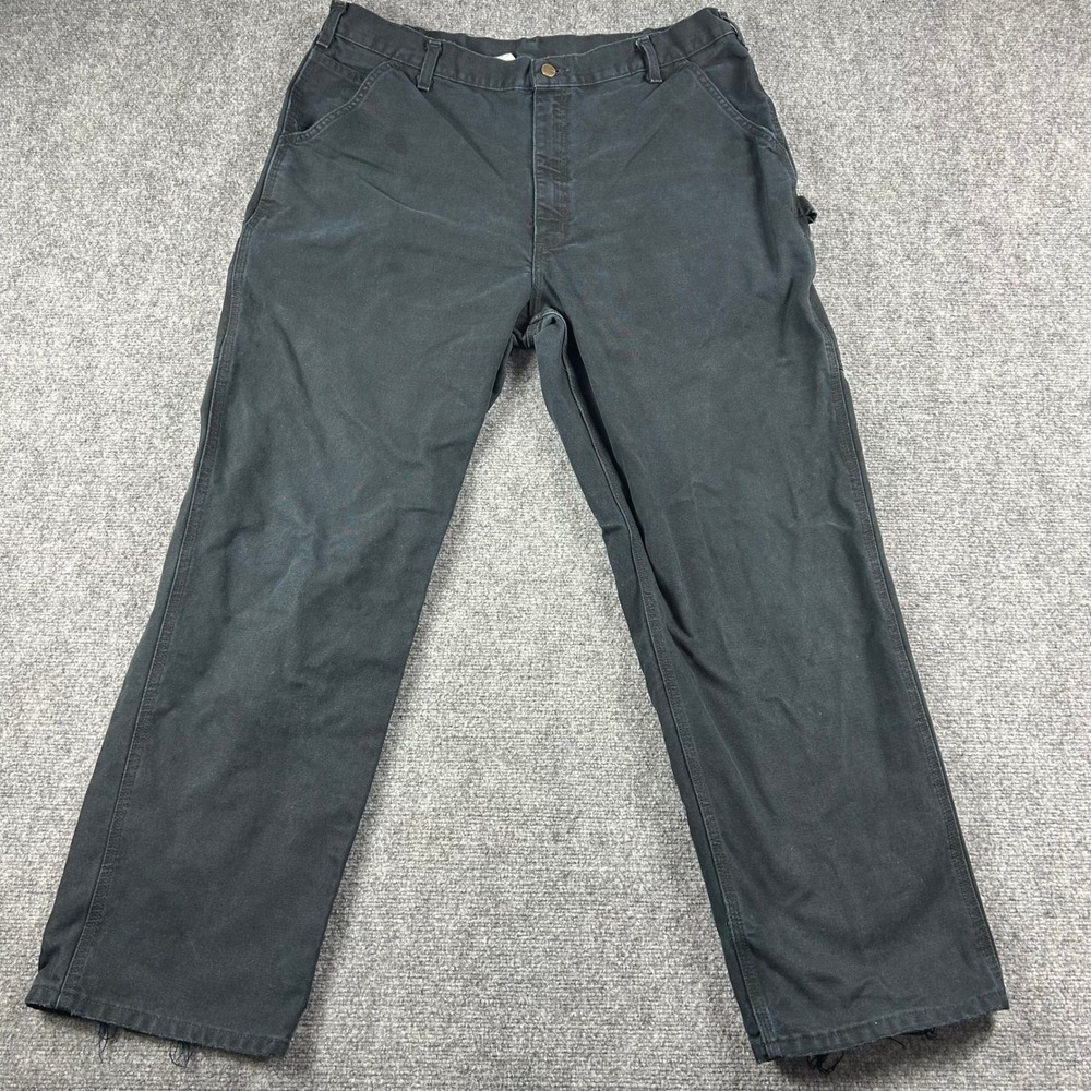 Carhartt B11 BLK Carpenter Pants Mens 40x32 Black Duck Canvas Original Dungaree